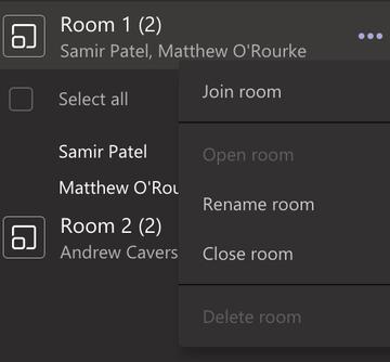 Join a breakout room